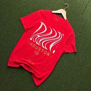 Kendrick Lamar DAMN Tour 2017 Houston‎ TDE Red Graphic T-Shirt Mens Medium